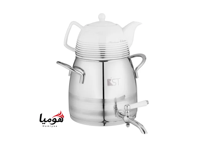 کتری قوری شیر دار با قوری چینی کی اس تی مدل 3085S