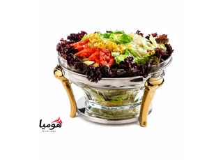 سوفله سالاد خوری دو رنگ نقره ای و طلایی هومیا مدل ROMA