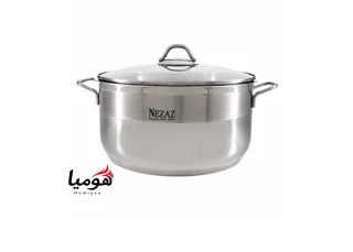 قابلمه نزاز کف چدن دسته استیل سایز 24 هومیا