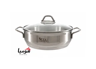 تابه نزاز تک استیل سایز 20 دسته استیل هومیا
